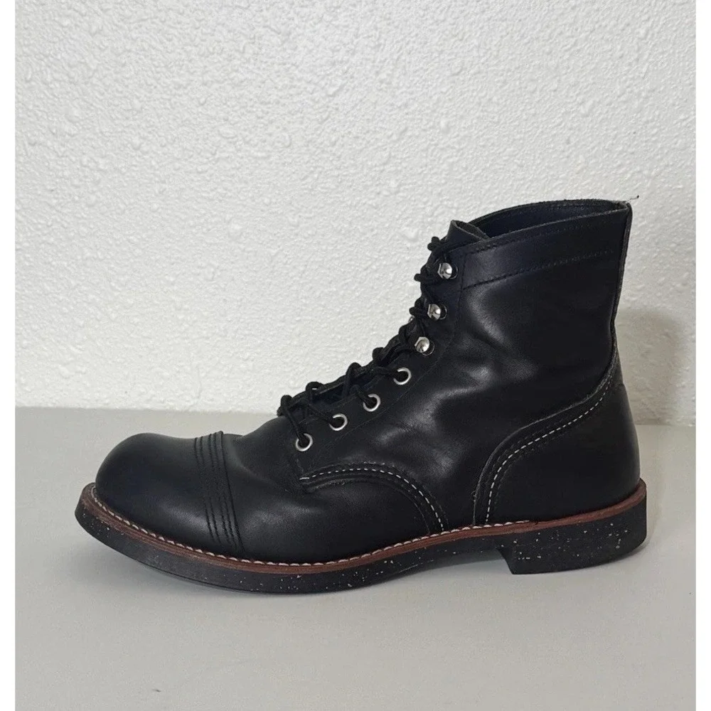 Red Wing 8114 Iron Ranger Black Leather 6